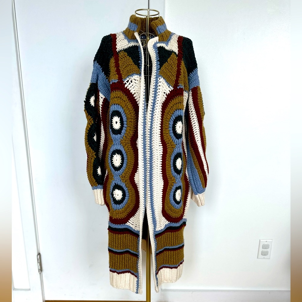 KHAITE Cashmere Sweater: Celia Crochet Cardigan